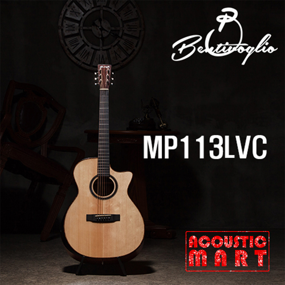 벤티볼리오 MP113lvc OM바디 컷어웨이 탑솔리드 기타 [네이버톡톡/카톡 AMA-zing 추가인하]