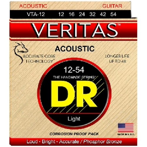 DR스트링 베리타스 어쿠스틱  12-54 / DR Veritas Acoustic 12-54 [네이버톡톡/카톡 AMA-zing 추가인하]