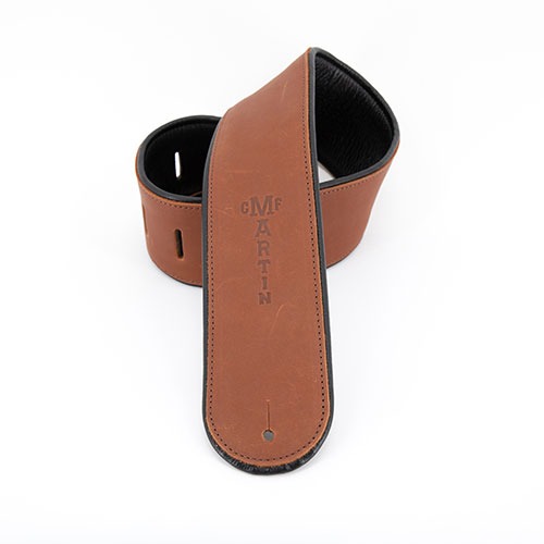 마틴 스트랩 Brown rolled leather guitar strap / 18A0028 [네이버톡톡/카톡 AMA-zing 추가인하]