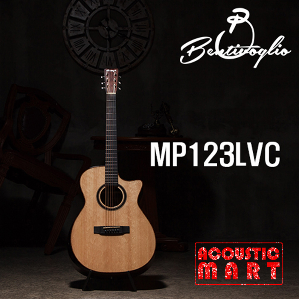 벤티볼리오 MP123lvc OM바디 컷어웨이 탑솔리드 기타 [네이버톡톡/카톡 AMA-zing 추가인하]