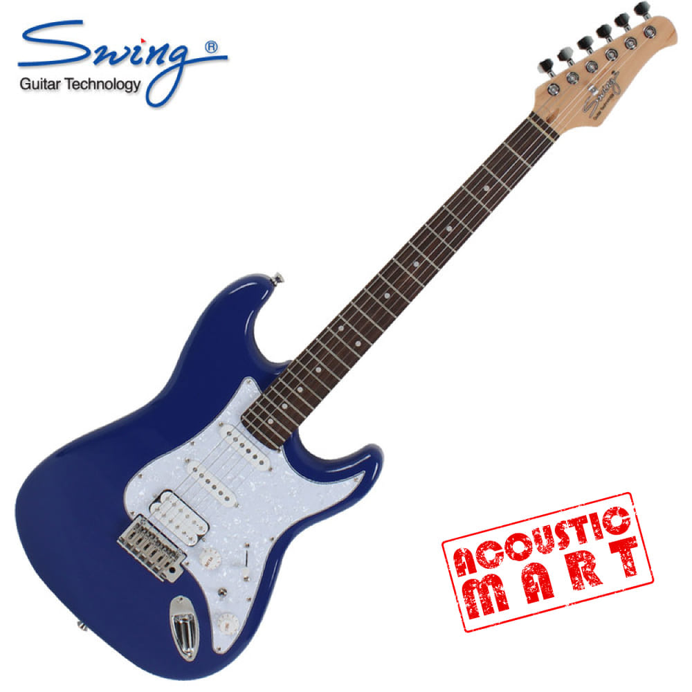 스윙 일렉기타 S-100 Pro Sonic Blue (Rosewood) 입문용기타 [네이버톡톡/카톡 AMA-zing 추가인하]